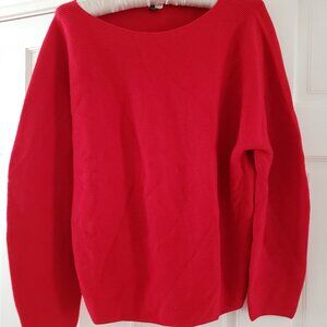 Fab red textured Uniqlo cotton sweater